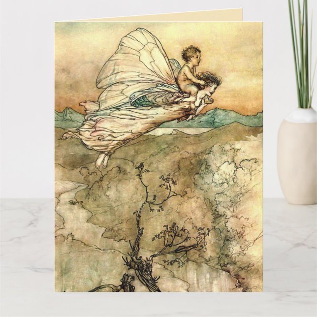 Carte Arthur Rackham Illustration Midsummer Nights Dream (Devant)