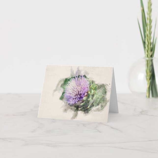 Carte Artichoke Flower (Devant)