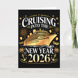 Carte Articles de fête du Nouvel An 2026 pour une croisi
