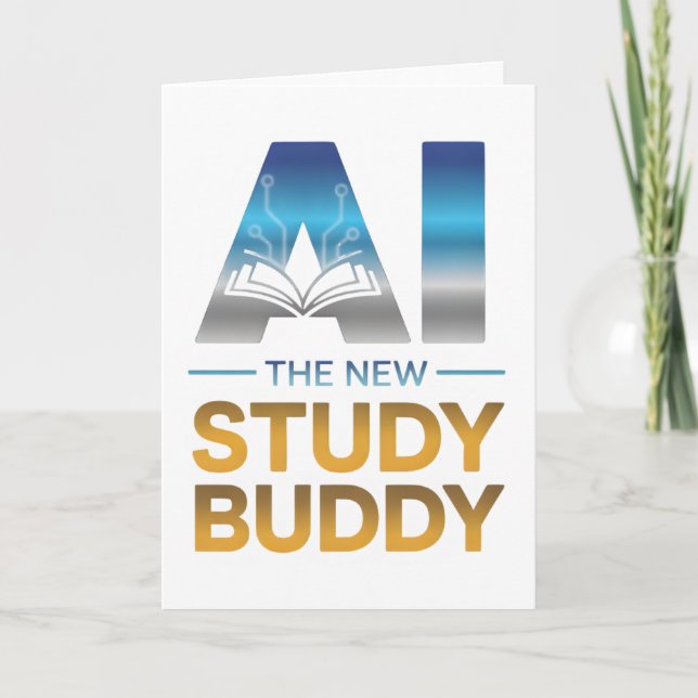 Carte Artificial Intelligence Study Buddy Design (Devant)