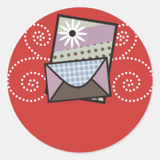 carte artisanale emballage autocollant