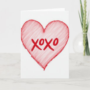 Carte artisanale Xoxo sincère