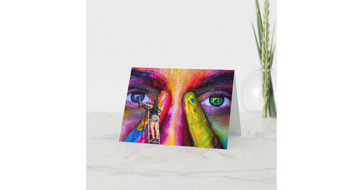 Carte Artiste Creatif Peintre Anniversaire Colore Zazzle Fr Carte Artiste Creatif Peintre Anniversaire Colore Zazzle Fr