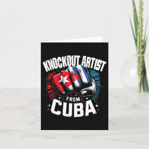 Carte Artiste De Knockout De Cuba Cubain Boxe Pride