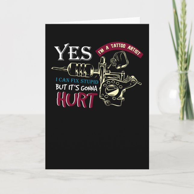 Carte Artiste du tatouage (Devant)