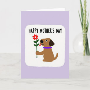 Carte artistique d'animaux pour la fête des mères