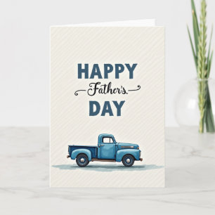 Carte artistique de camion pour la fête des pères