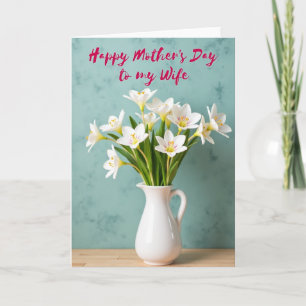Carte artistique de fleurs pour la plus douce des