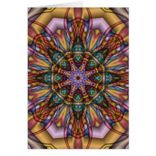Carte artistique de kaléidoscope sans texte (Devant)
