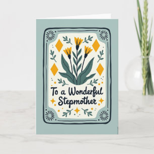 Carte artistique de la fête des belles-mères flora