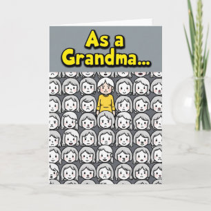 Carte artistique de la fête des grands-mères adoré
