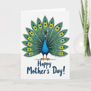 Carte artistique de la fête des mères Azure Bird