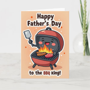 Carte artistique de la fête des pères Grill Master