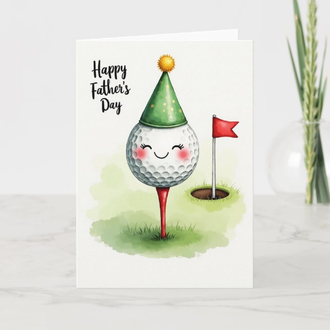 Carte artistique de la Fête des Pères joyeuse (Devant)