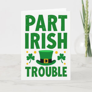 Carte artistique de lutin des ennuis irlandais