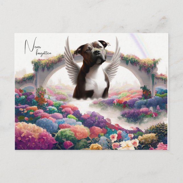 Carte artistique de sympathie Rainbow Bridge (Devant)