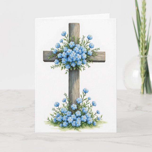 Carte artistique Fleurs rustiques debout (Devant)