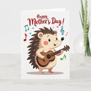 Carte artistique musicale pour la fête des mères