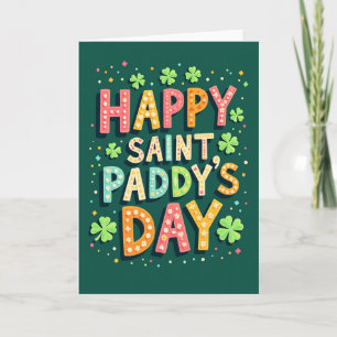 Carte artistique pour la Saint-Patrick