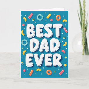 Carte artistique "Puffy Best Dad Ever"