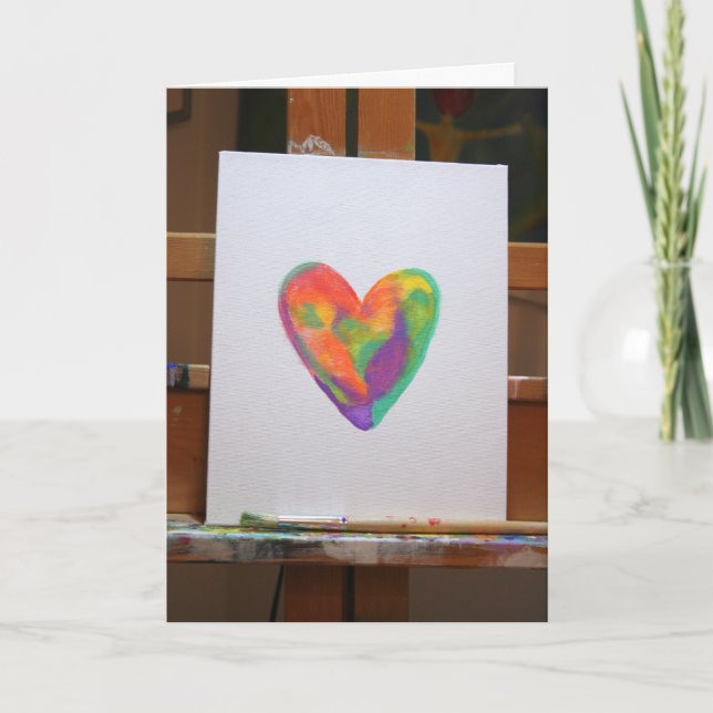 Carte "Artistique" Saint Valentin (Devant)