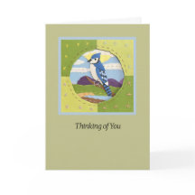 Carte artistique "Thinking of You" de Blue Jay