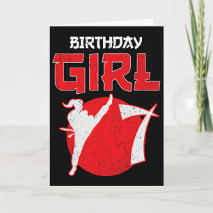 Carte Arts Martiaux Anniversaire 7 Ans Karaté Taekwondo