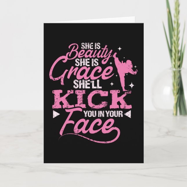 Carte Arts Martiaux Beauté Et Grâce (Devant)