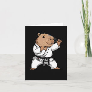 Carte Arts Martiaux Capyra Funny Karate Taekwondo Jiu Ji
