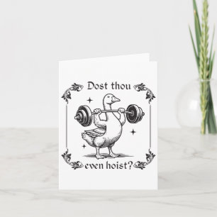 Carte As-Tu Même Hisser_ Drôle de Séance de Gym Médiéval