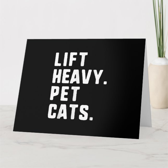 Carte Ascenseur Chats pour animaux de compagnie lourds D (Devant)