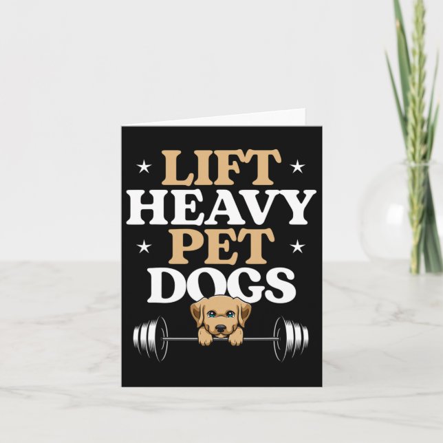 Carte Ascenseur Chiens de compagnie lourds Bodybuilding  (Devant)