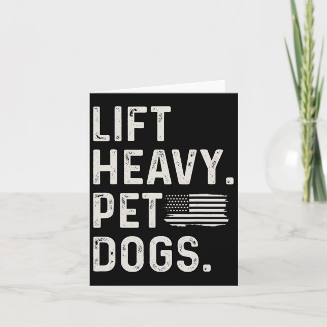 Carte Ascenseur Chiens Pour Animaux De Compagnie Lourds  (Devant)