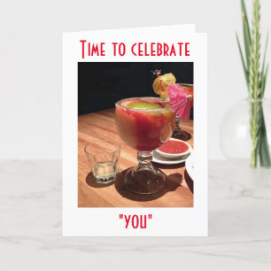 CARTE ASCENSEZ UN VERRE ET AMUSEZ VOTRE ANNIVERSAIRE