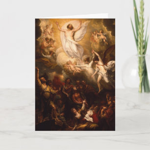 Carte Ascension du Christ avec les anges