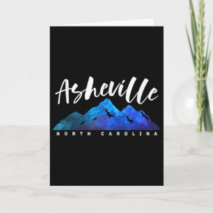 Carte Asheville Caroline du Nord Camping Randonnée Ski F