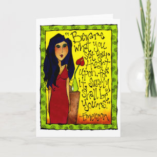 Carte Asiatique Femme Encouragement Inspiration