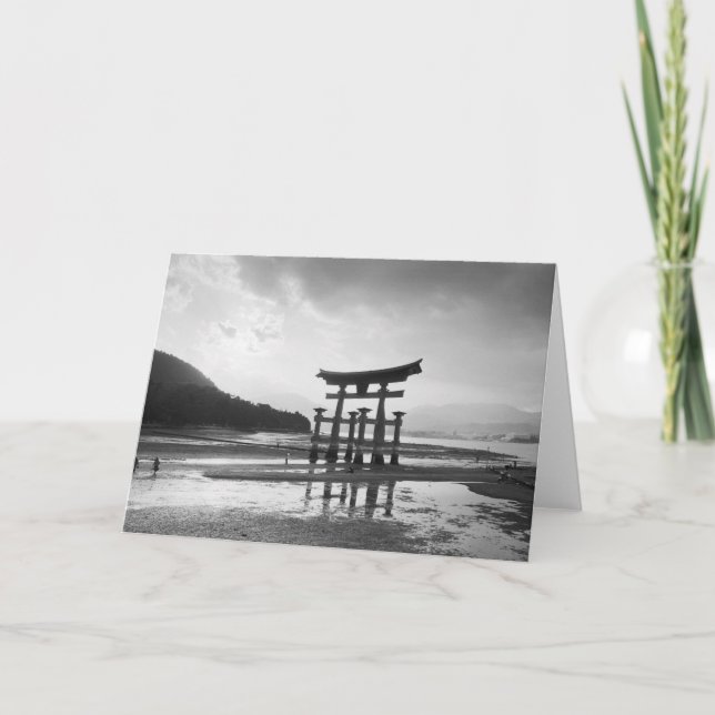 Carte Asie, Japon, Myajima. Porte de Torri (Devant)