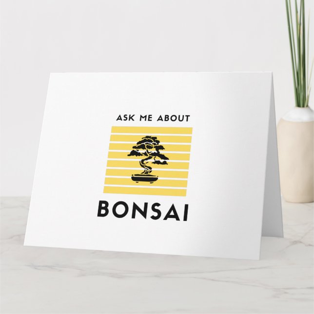 Carte Ask me about my bonsai (Devant)