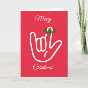 Carte ASL I Love You Christmas Card