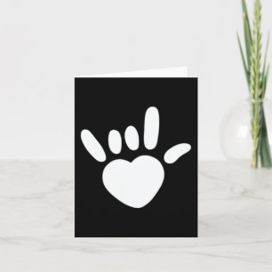Carte ASL Love Sign American Sign Language Deaf Awards