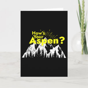Carte Aspen amusant Colorado Ski Comment est votre Aspen