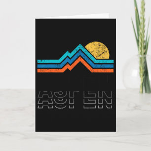 Carte Aspen Colorado Co Ski de montagne Vintage 80s Aspe