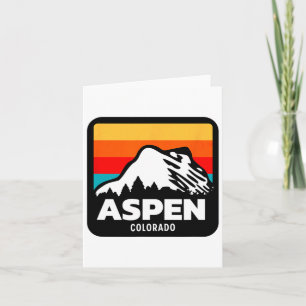 Carte Aspen Colorado Ski Snowboard Voyage en famille
