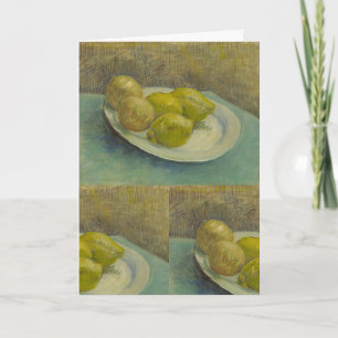 Carte Assiette de citrons de Van Gogh Jaune Art de cuisi