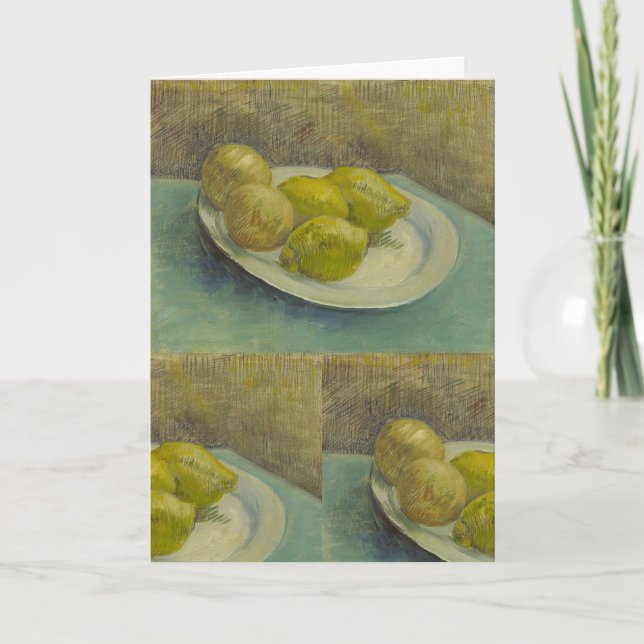 Carte Assiette de citrons de Van Gogh Jaune Art de cuisi (Devant)