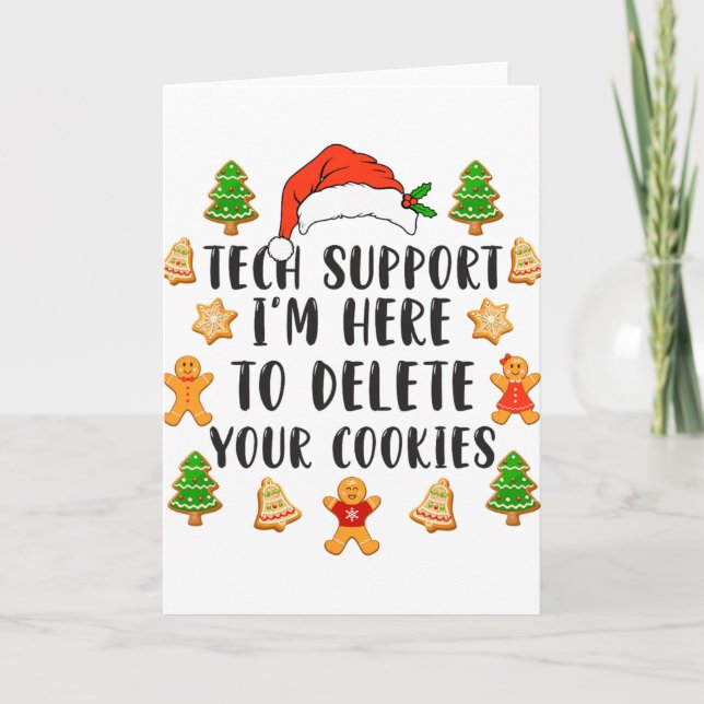 Carte Assistance Technique de Noël Ici Pour Supprimer le (Devant)