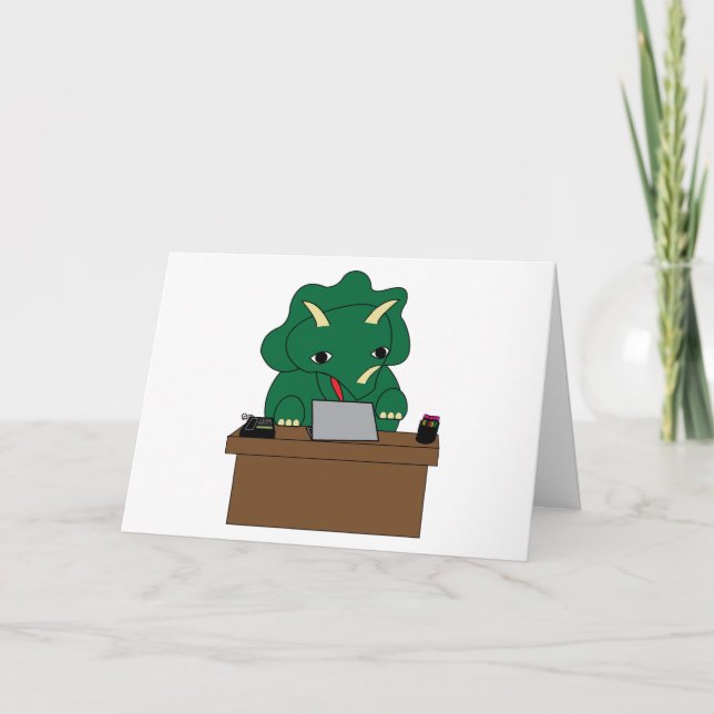 Carte Assistant administratif Dinosaur Fun Personnaliser (Devant)