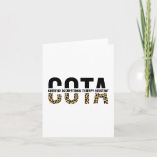 Carte Assistant en ergothérapie certifié COTA