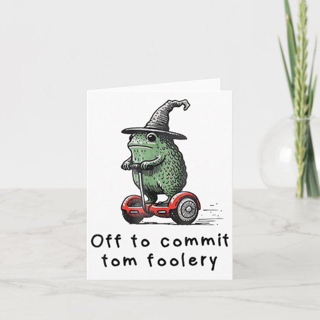 Carte Assistant Grenouille Whimsical Désactivé Pour Enga (Devant)